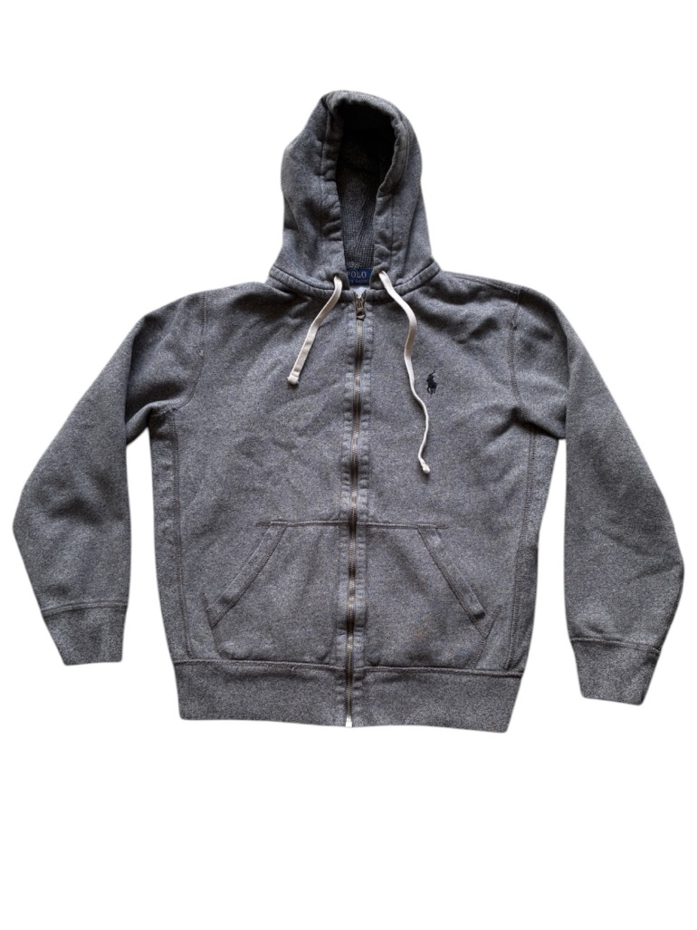 Polo Ralph Lauren Women’s Gray Cotton Full Zip Hoodie Size Small